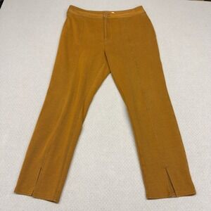 Maeve Anthropologie Ochre Herringbone Textured Trousers Pants Womens 12